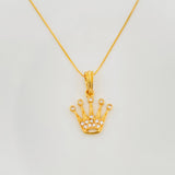Set Cadena Veneciana + Dije Corona / 2.25g / 20 in Oro Amarillo 18K