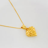 Venetian Chain + Heart Pendant / 1.85g / 20 in 18K Yellow Gold