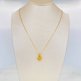 Venetian Chain + Heart Pendant / 1.85g / 20 in 18K Yellow Gold