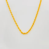 Cadena Lazo 2.05g / 24 in / 1.53mm Oro Amarillo 18K