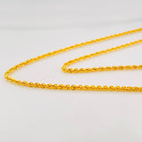 Cadena Lazo 2g / 24 in / 1.53mm Oro Amarillo 18K