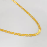 Cadena Escalera Plana 4.7g / 50cm / 2.47mm Oro Amarillo 18K