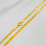 Cadena Escalera Plana 4.7g / 50cm / 2.47mm Oro Amarillo 18K