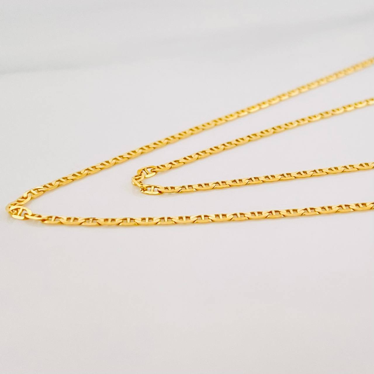 Cadena Escalera 1.8g / 20 in / 1.38mm Oro Amarillo 18K