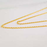Cadena Escalera 1.95g / 20 in / 1.3mm Oro Amarillo 18K