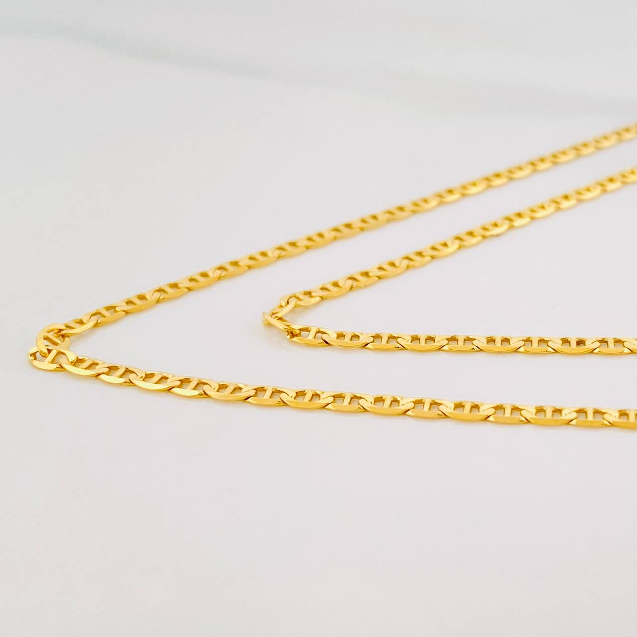 Cadena Escalera 5.55g / 24 in / 2.27mm Oro Amarillo 18K