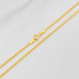 Cadena China 2.3g / 20 in / 1.87mm Oro Amarillo 18K