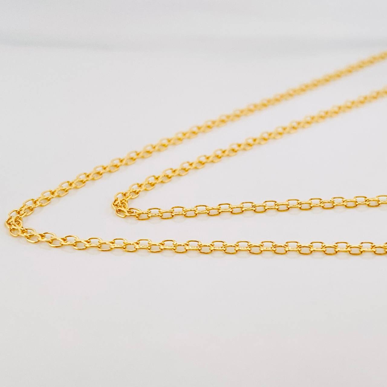 Cadena China 2.3g / 20 in / 1.87mm Oro Amarillo 18K