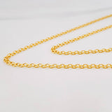 Cadena China 3.05g / 45cm / 2.04mm Oro Amarillo 18K