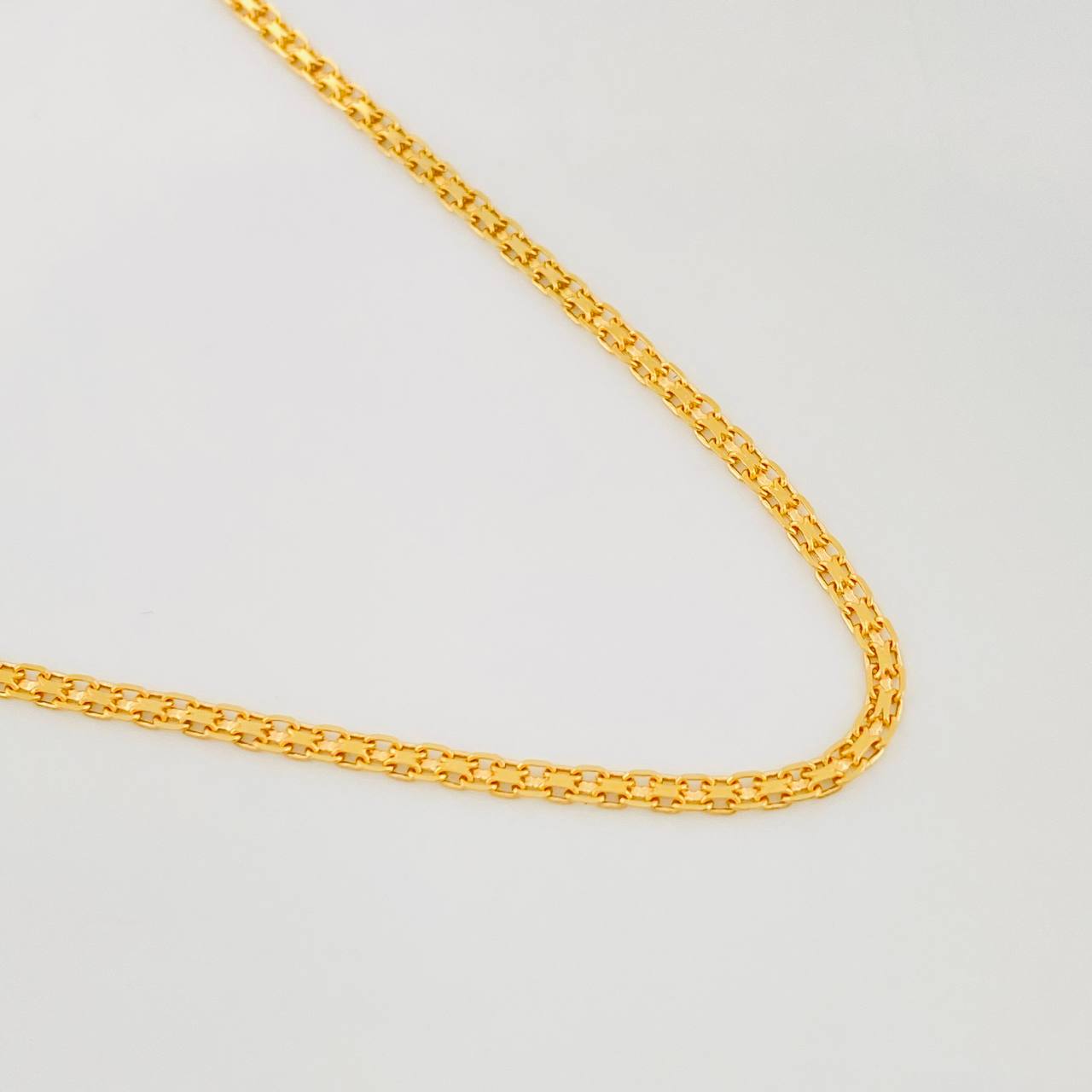Cadena China 3.3g / 50cm / 1.46mm Oro Amarillo 18K