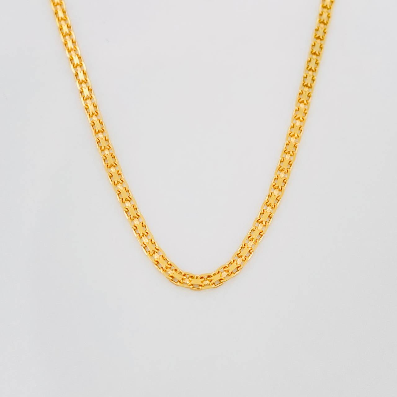 Cadena China 3.3g / 50cm / 1.46mm Oro Amarillo 18K