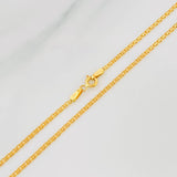 Cadena China 3.5g / 20 in / 1.68mm Oro Amarillo 18K