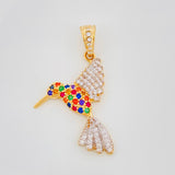 Pendant Colibre 2.15g / 1 1/4 in Two-Tone Yellow White Gold 18K