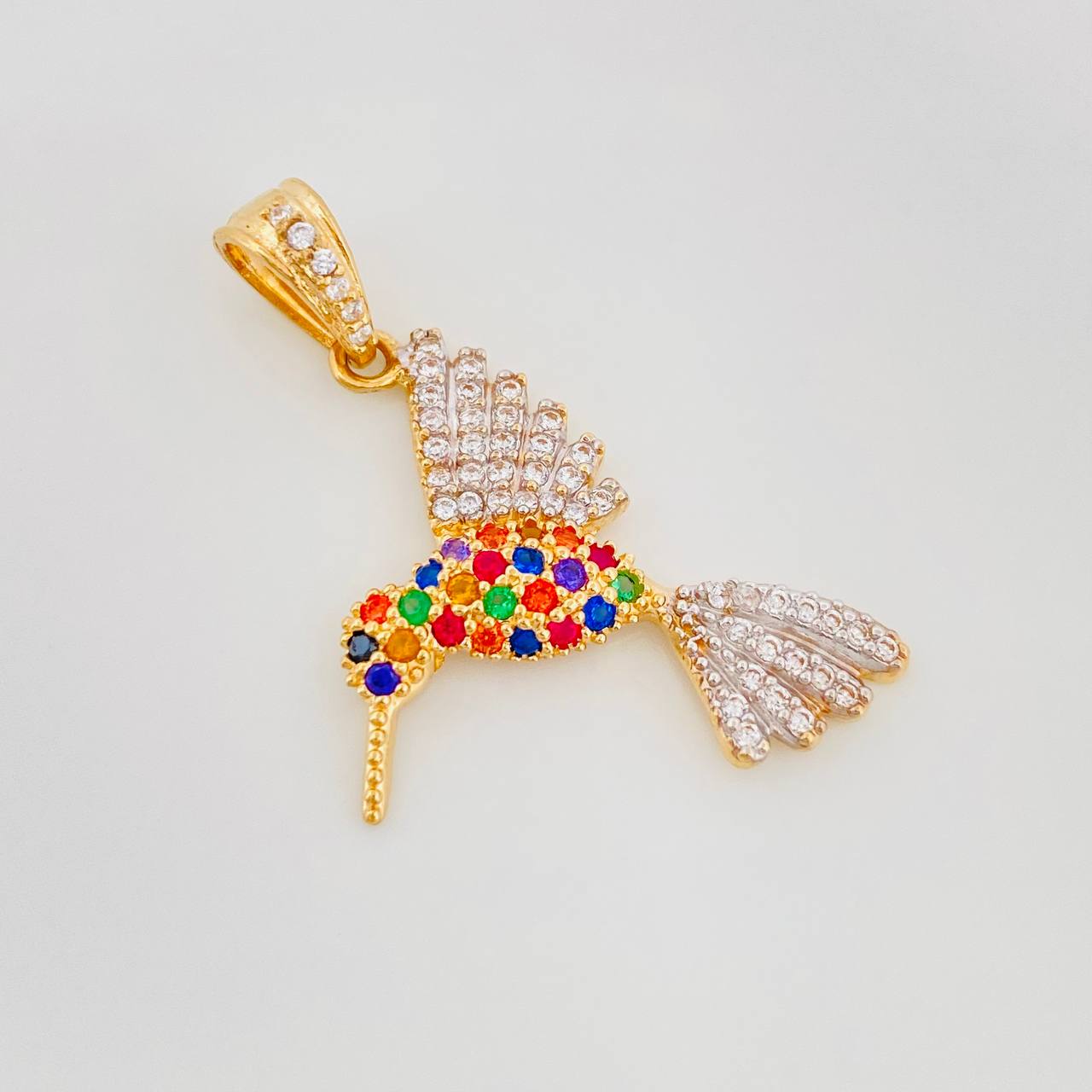 Pendant Colibre 2.15g / 1 1/4 in Two-Tone Yellow White Gold 18K