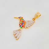 Pendant Colibre 2.15g / 1 1/4 in Two-Tone Yellow White Gold 18K