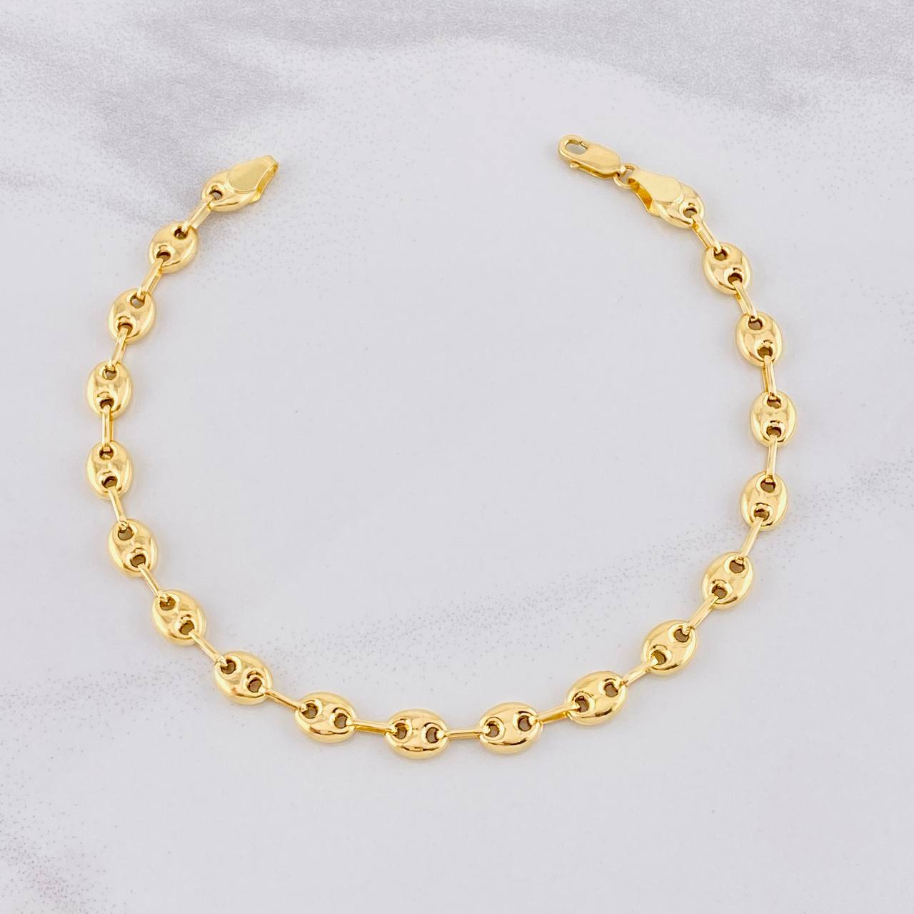 Tobillera GC 5.7g / 9 in / 6.1mm Oro Amarillo 18K