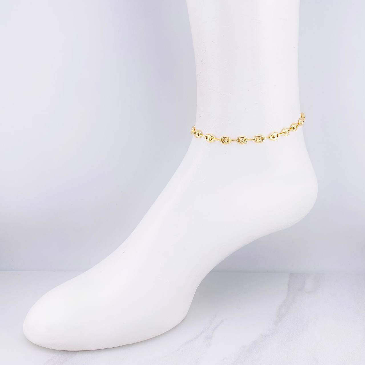 Tobillera GC 5.7g / 9 in / 6.1mm Oro Amarillo 18K