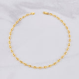 Tobillera GC 2.65g / 9 3/4 in / 3.2mm Oro Amarillo 18K