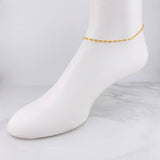 Tobillera GC 2.65g / 10 in / 3.2mm Oro Amarillo 18K