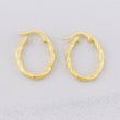 Hoop Earrings Mary Oval 1.35g / 3/4 in Yellow Gold 18K