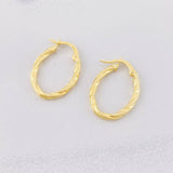 Candongas Mary Ovaladas 1.4g / 1 in Oro Amarillo 18K