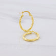Mary Oval Hoop Earrings 1.45g / 1 in 18K Yellow Gold