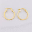 Candongas Tribal 1.1g / 3/4 in Oro Amarillo 18K