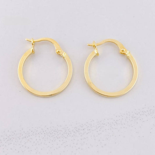 Candongas Tribal 1.1g / 3/4 in Oro Amarillo 18K