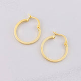 Candongas Lisas 1.15g / 3/4 in Oro Amarillo 18K