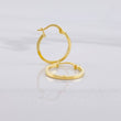 Candongas Lisas 1.15g / 3/4 in Oro Amarillo 18K