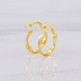 Candongas Asby 1.2g / 3/4 in Oro Amarillo 18K