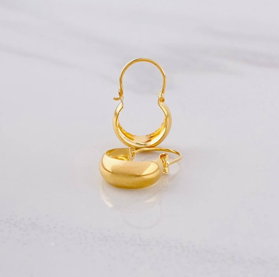 Candongas Ash 0.75g / 3/4 in Oro Amarillo 18K