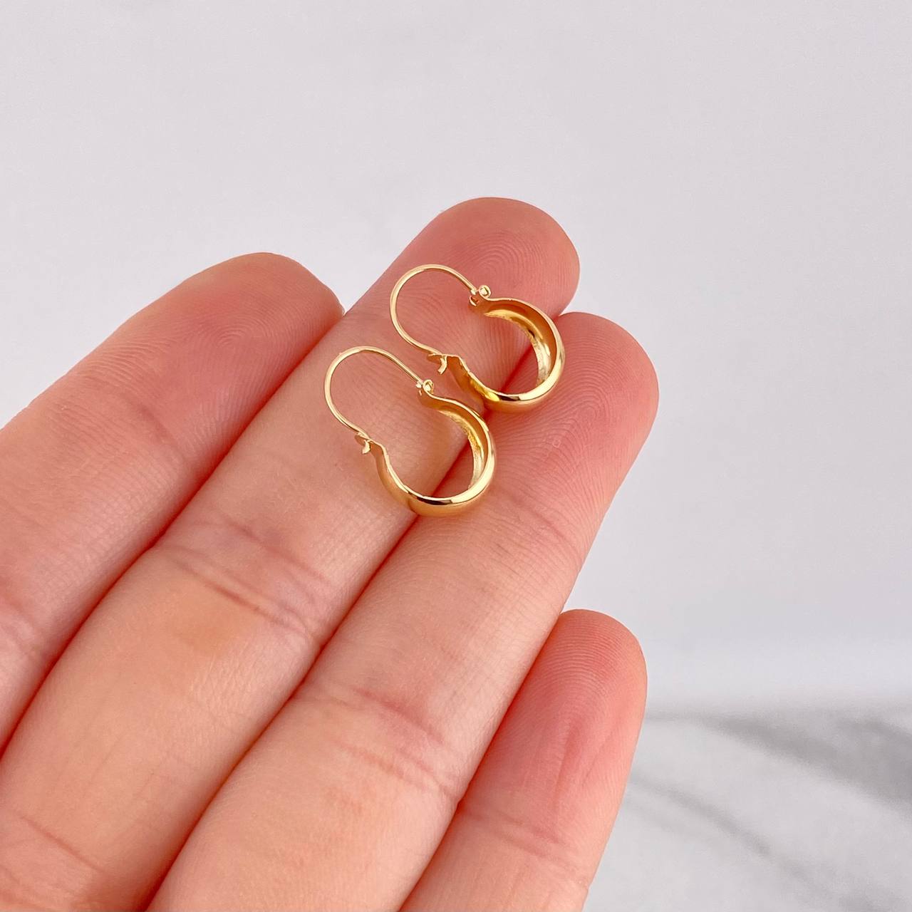 Candongas Ash 0.75g / 3/4 in Oro Amarillo 18K