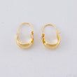 Hoop Earrings Ash 0.6g / 1/2 in Yellow Gold 18K