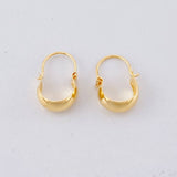 Hoop Earrings Ash 0.6g / 1/2 in Yellow Gold 18K