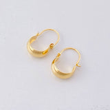 Hoop Earrings Ash 0.6g / 1/2 in Yellow Gold 18K