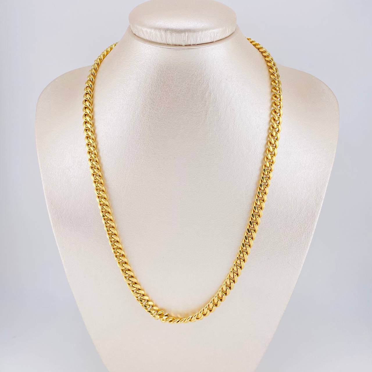 Cadena Cubana 14.8g / 20 in / 6.6mm Oro Amarillo 18K (Oferta)