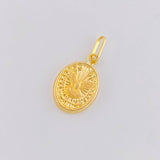 Dije Espíritu Santo Mate 0.65g / 3/4 in Oro Amarillo 18K