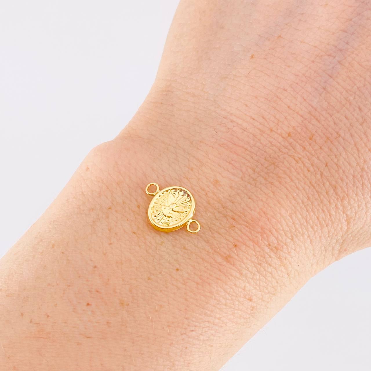 Herraje Espíritu Santo 0.6g / 1/2 in Oro Amarillo 18K