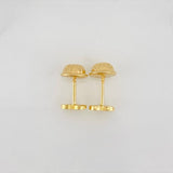Stud Earrings Heart 0.6g / in / 5.57mm Yellow Gold 18K