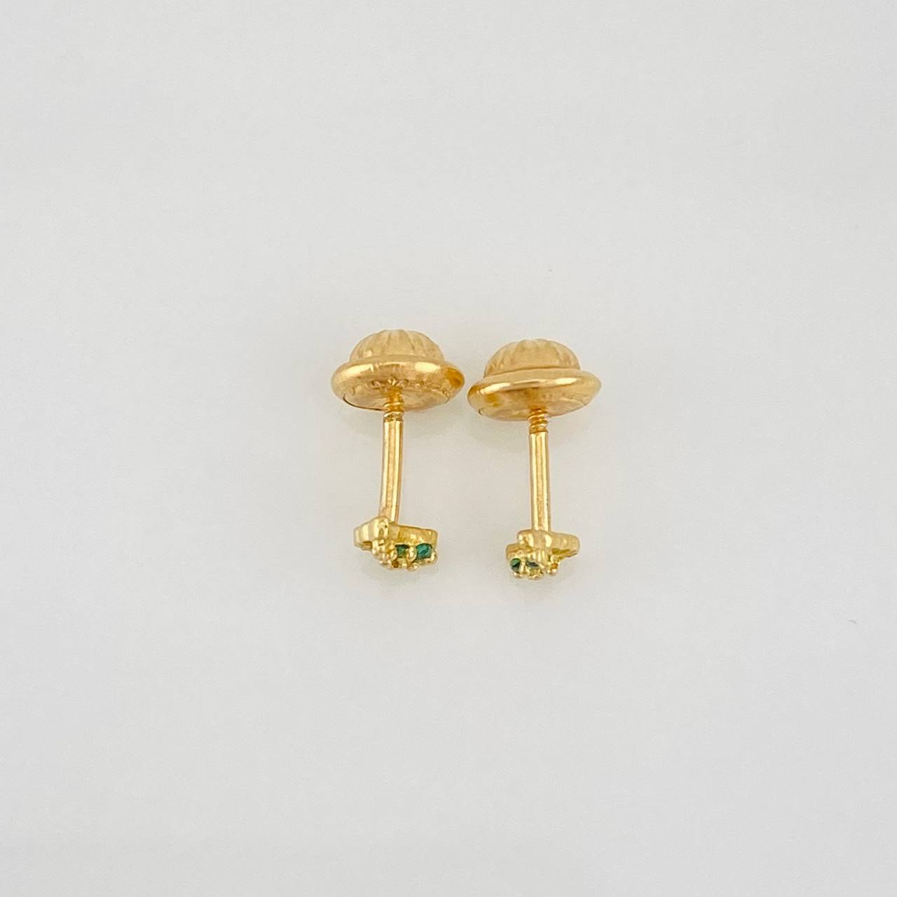 Stud Earrings Wings 0.55g / in / 2.55mm Yellow Gold 18K