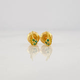 Stud Earrings Wings 0.55g / in / 2.55mm Yellow Gold 18K