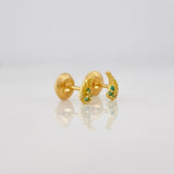Stud Earrings Wings 0.55g / in / 2.55mm Yellow Gold 18K