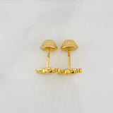 Stud Earrings Elephant 0.9g / in / 8.78mm Yellow Gold 18K