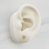 Stud Earrings Corona 0.45g / in / 3.72mm Yellow Gold 18K