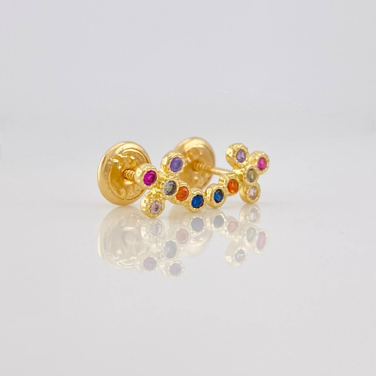 Topos Cruz 0.9g / in / 5.8mm Oro Amarillo 18K