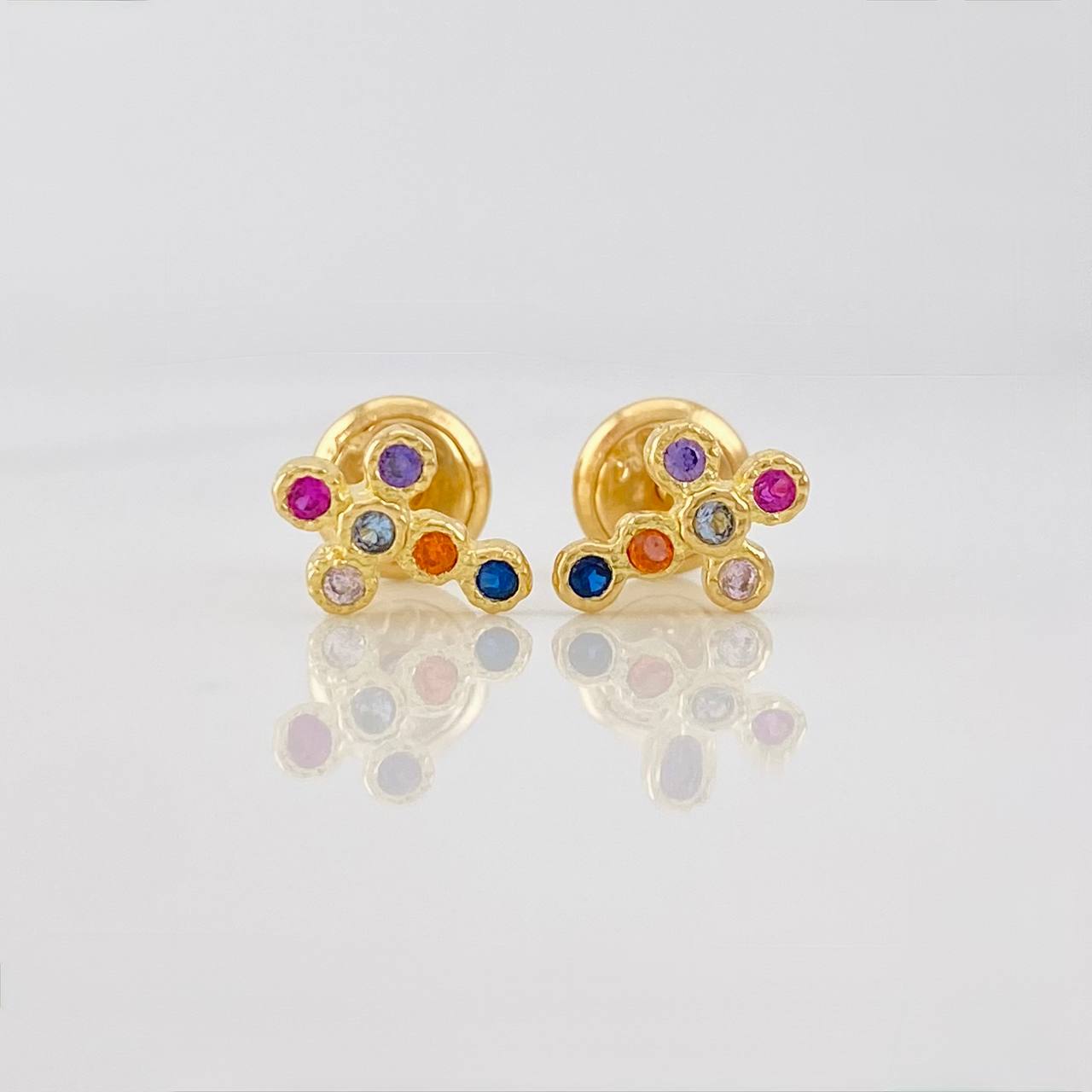 Topos Cruz 0.9g / in / 5.8mm Oro Amarillo 18K