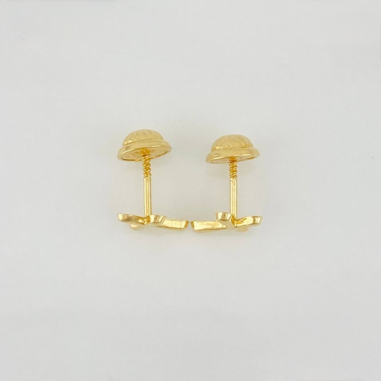 Stud Earrings Cruz 0.5g / in / 5.64mm Yellow Gold 18K