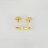 Stud Earrings Cruz 0.5g / in / 5.64mm Yellow Gold 18K