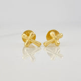 Stud Earrings Cruz 0.5g / in / 5.64mm Yellow Gold 18K